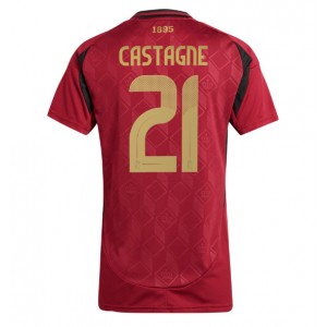 Fotbalové Dres Belgie Timothy Castagne #21 Dámské Domácí Oblečení ME 2024 Krátký Rukáv